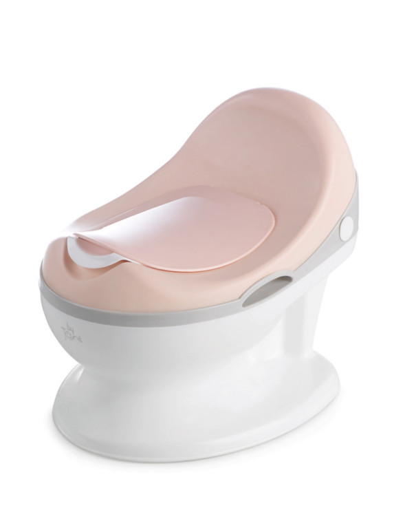 Pot siège toilette bébé réaliste blanc - Mini WC propreté