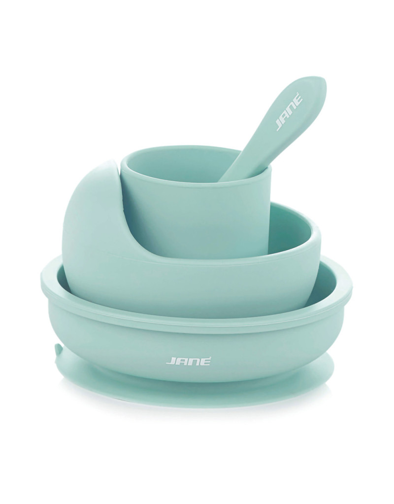 Ensemble d'ustensile vaisselle repas pour bébé silicone 8 pces – Petit  Balthazar